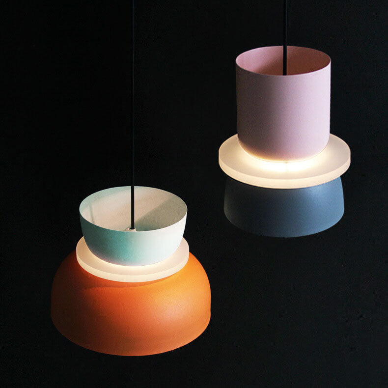 Nordmere modern dual-tone dome pendant. Stylish ceiling lighting for contemporary homes.