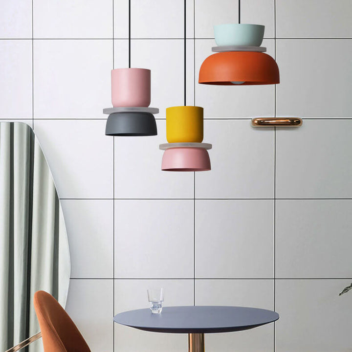 Elegant Nordmere dual-tone pendant. Dome-shaped lighting fixture for modern home interiors.