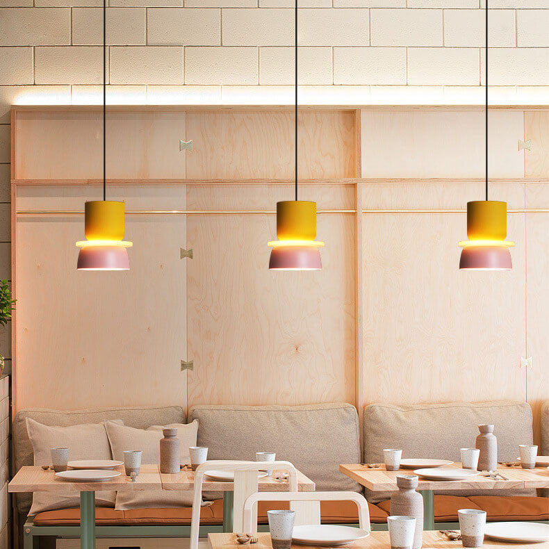 Nordmere zinc alloy dual-tone dome pendant. Modern ceiling light for stylish kitchens & dining.