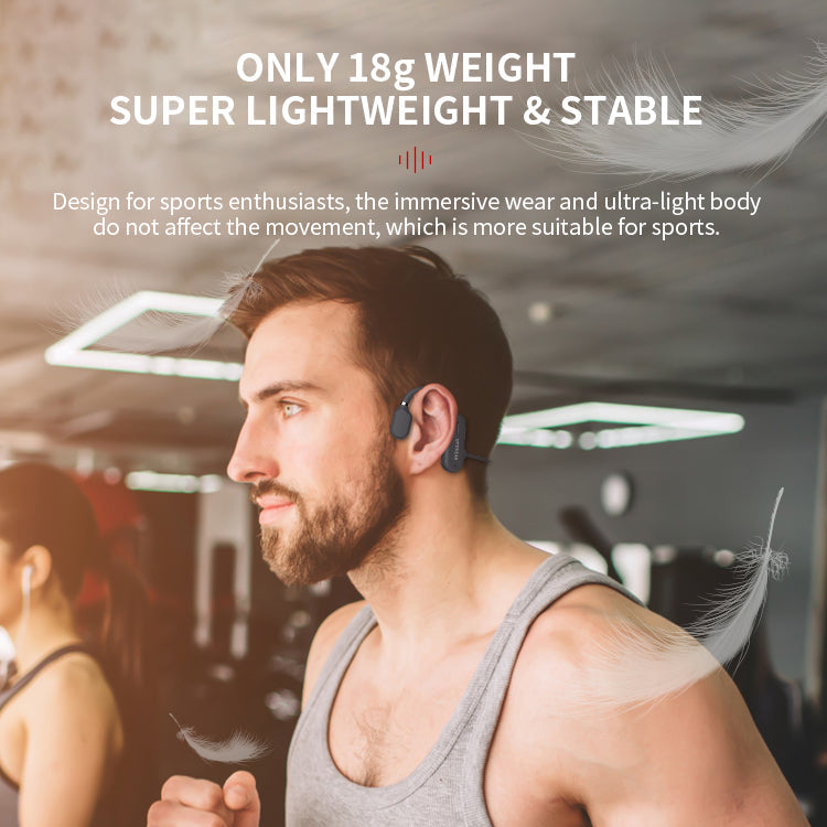 Bluetooth open-ear wireless headphones providing clear audio & reliable connection for active users.