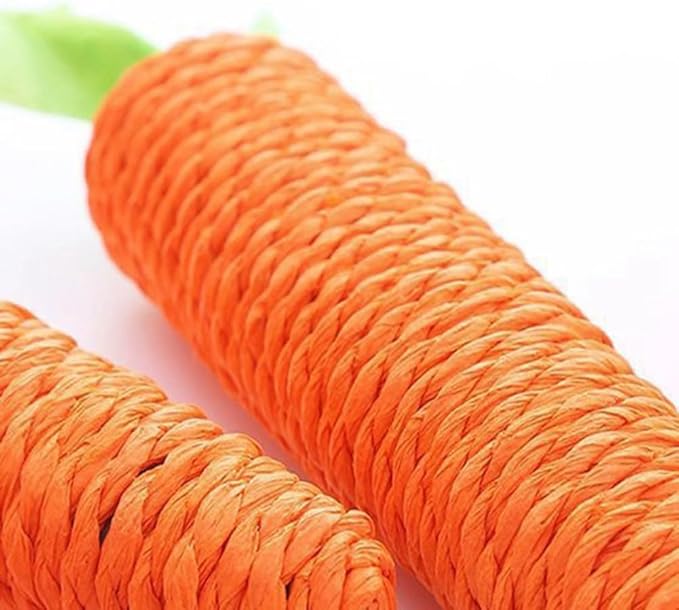 Cute carrot design sisal scratching post, an engaging & healthy claw care solution for house cats.