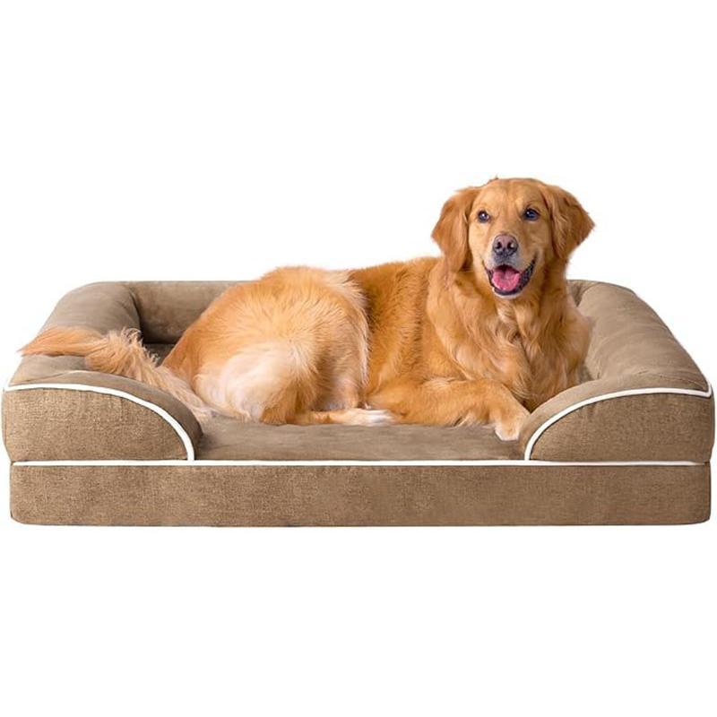 Memory foam orthopedic dog bed, a pet comfort solution providing excellent joint support for small dogs.