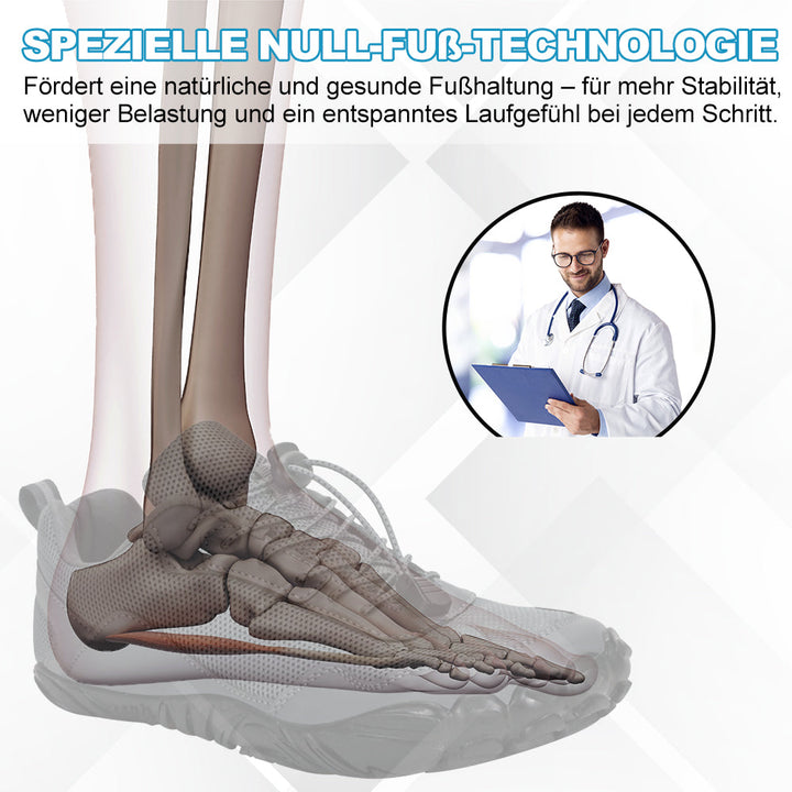 Step into comfort with these orthopedic waterproof barefoot walking shoes.