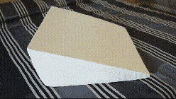 Angled wedge pillow provides acid reflux relief, improves circulation, & elevates for better sleep comfort.