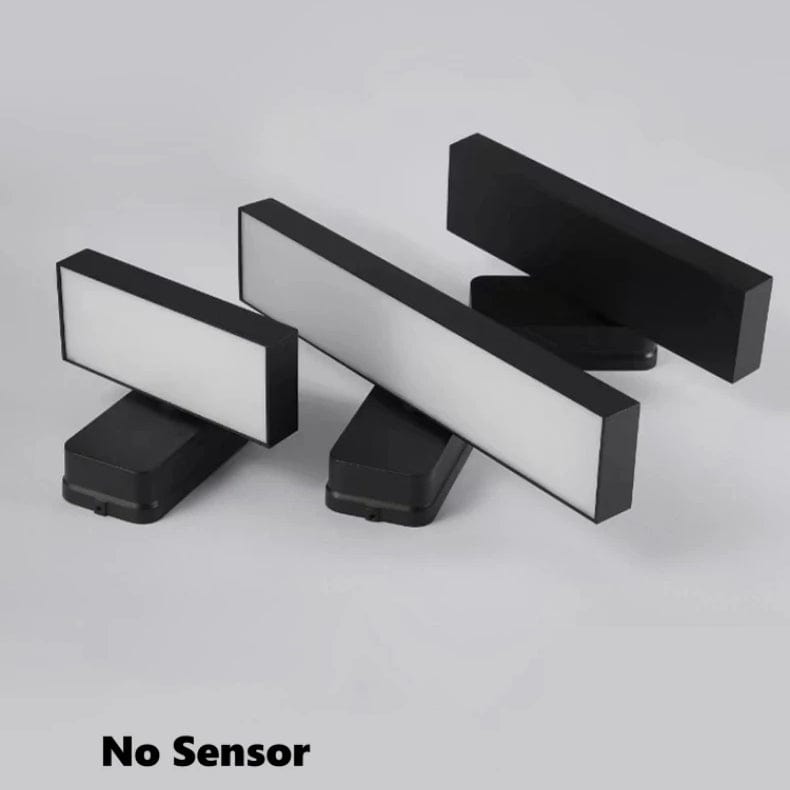 Outdoor motion sensor wall light, weatherproof, for garden & porch security.