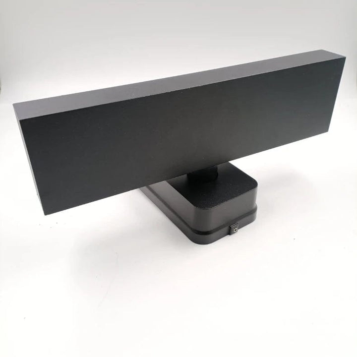 Weatherproof smart motion sensor wall light, adjustable, warm white, for outdoor security.
