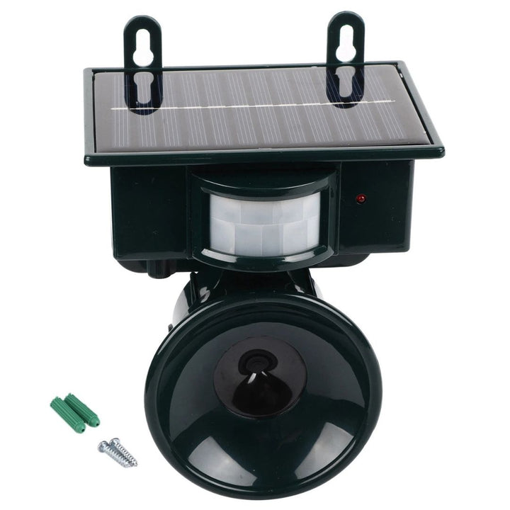 Waterproof solar bird & animal repeller, designed for all outdoor weather conditions.