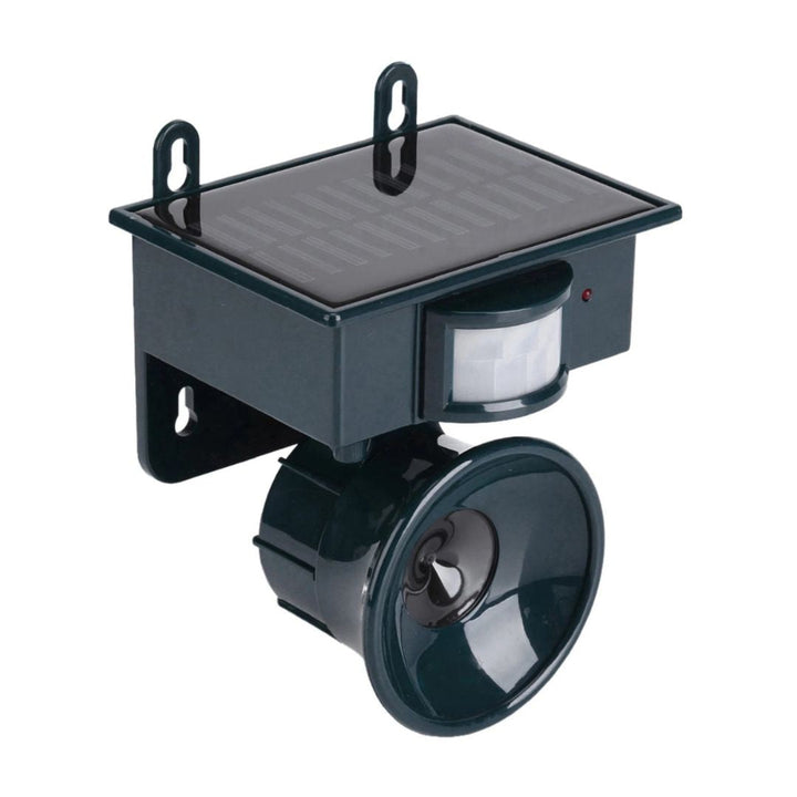 Solar motion sensor garden repeller, a humane solution for wildlife deterrence.