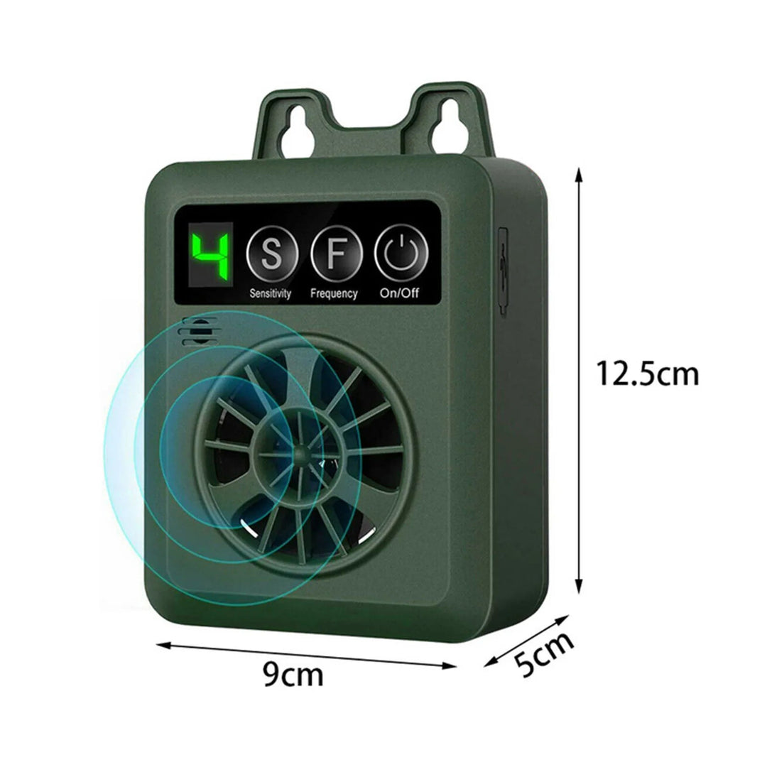 Train your dog with this weather resistant outdoor ultrasonic bark control device for a quiet home.