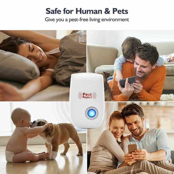 Outdoor ultrasonic pest repeller for squirrels and rodents. Effective garden protection.