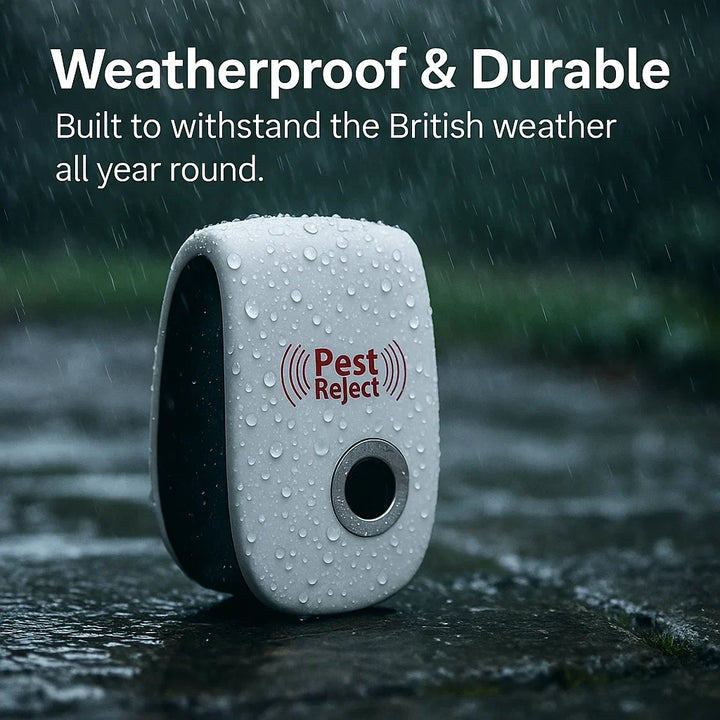 Durable outdoor ultrasonic repeller, ideal for preventing rodent and squirrel damage in gardens.