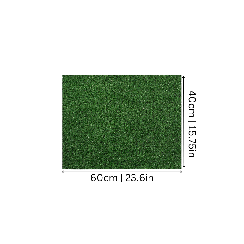 Durable all-weather pet grass mat, perfect for balconies and indoor relief.