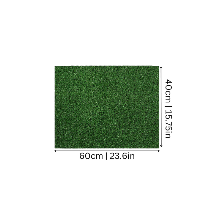 Durable all-weather pet grass mat, perfect for balconies and indoor relief.