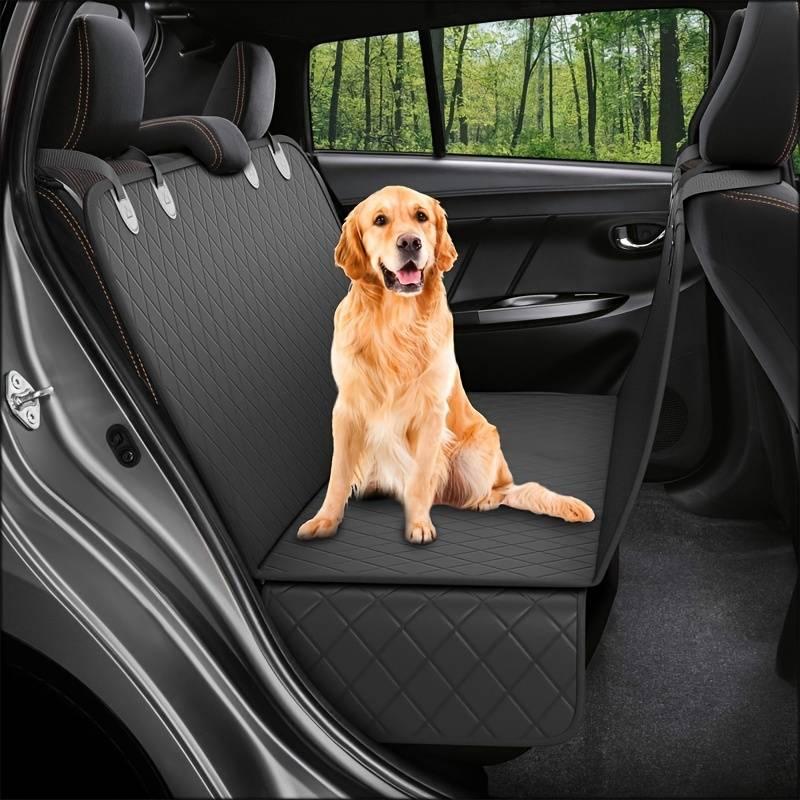 PawsGuard waterproof pet car seat protector, durable & easy clean, universal fit for dogs.