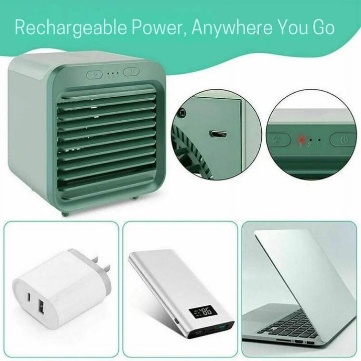 Sleek, modern design personal portable AC unit, delivering adjustable, efficient cooling.