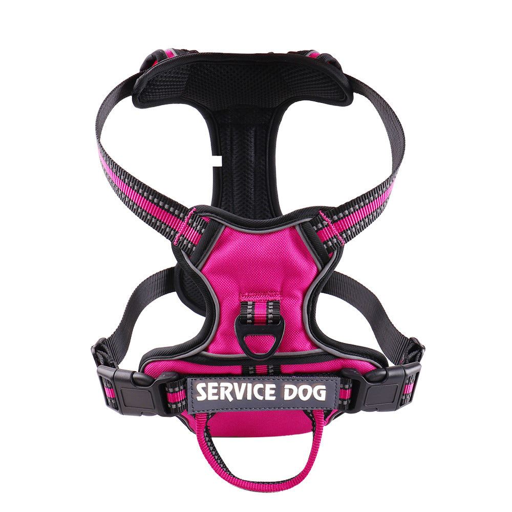 Personalized Y-shape comfort dog harness, ideal for daily walks & training, with reflective elements for safety.