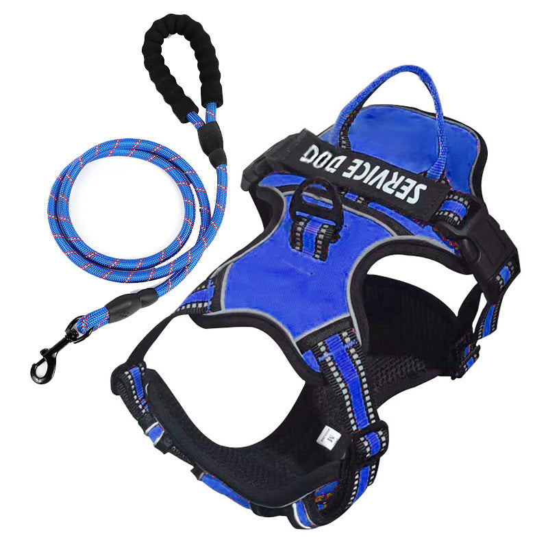 Custom Y-shape reflective dog harness for puppies, ensuring safe and comfortable first walks & training.