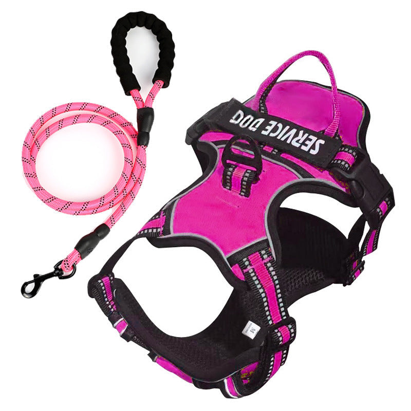 Personalized Y-shape safety harness for dogs, durable & comfortable, ideal for everyday outdoor activities.