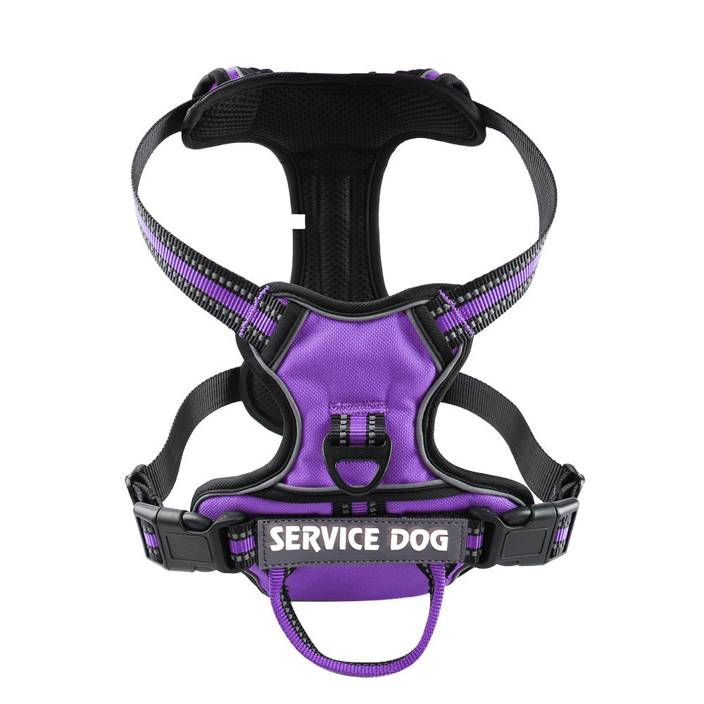 Durable Y-shape dog harness, custom-fit, with secure buckles for maximum pet safety & comfortable adventures.