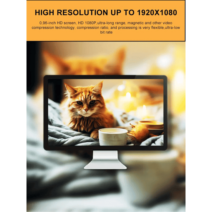 Chargeable pet collar camera, ready for hours of HD 1080p video recording from your pet's perspective.