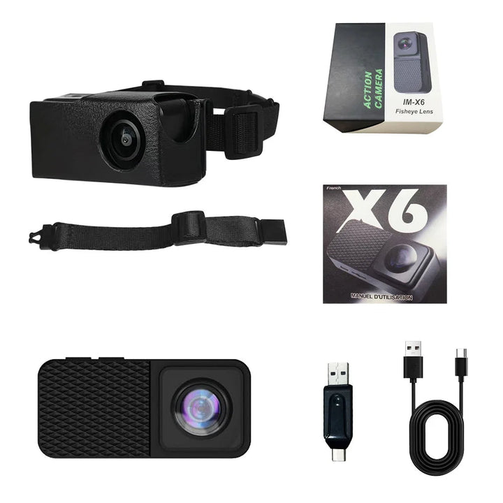 The Pet Collar Camera's 160° wide-angle lens, showing its HD capability for immersive pet video.