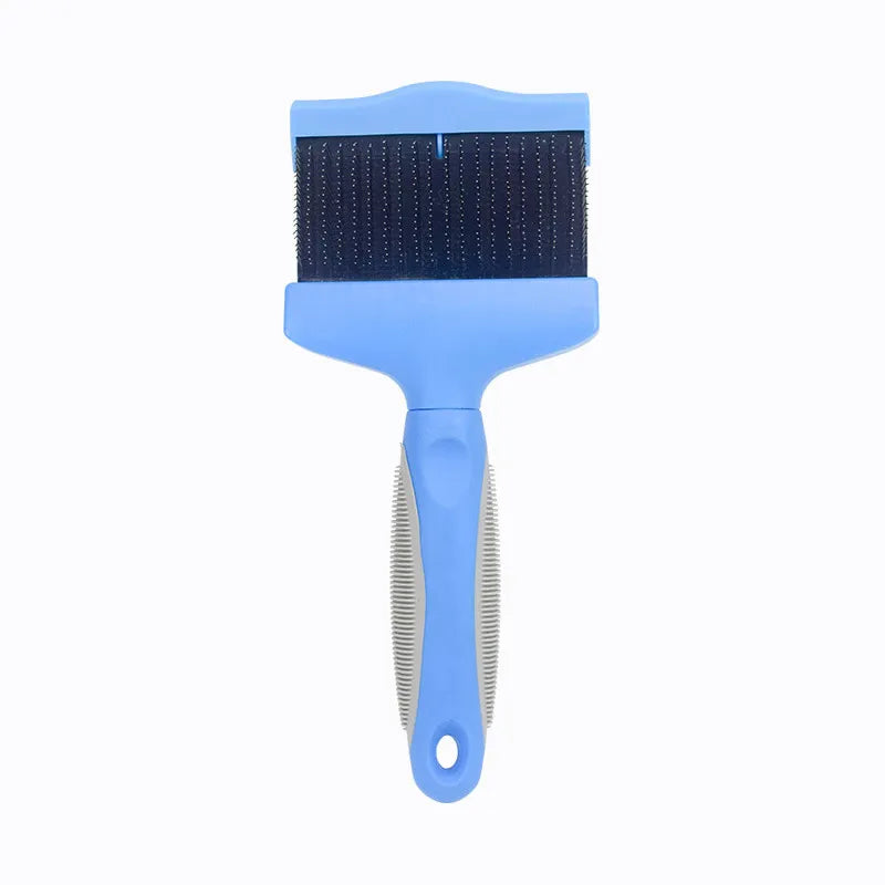 Soft silicone detangling comb for cats & dogs. A gentle pet shampoo brush for effective fur tangle removal.