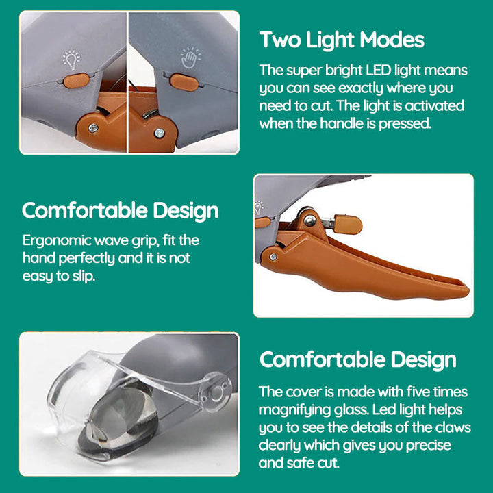 Reduce pet grooming stress with LED nail clippers, ensuring safe and quick paw care for dogs & cats.