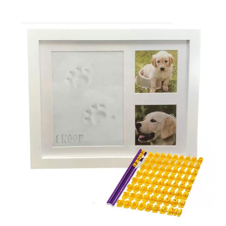 Gift for pet loss: A beautiful wooden frame to forever remember your beloved dog or cat.