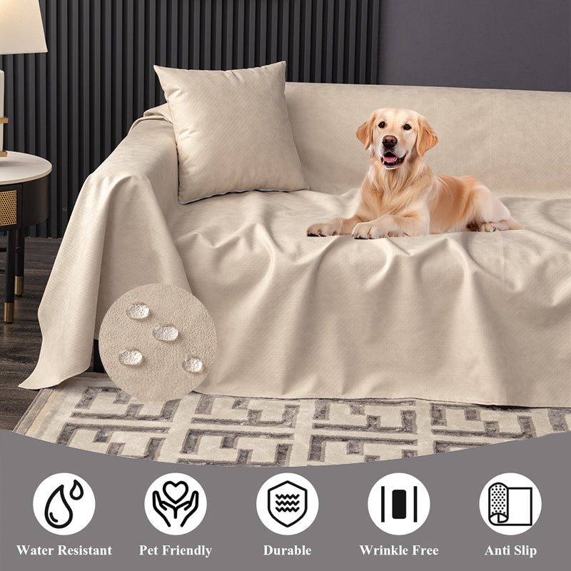 Durable, anti-scratch pet furniture protector; a waterproof sofa cover for long-lasting home decor.