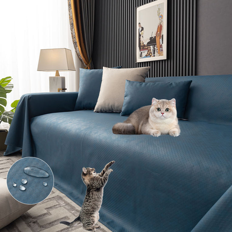 Washable, non-slip waterproof sofa cover; pet-proof furniture protector, easy clean home decor.