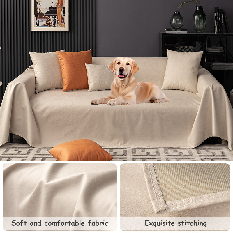 Keep sofa safe with pet-proof waterproof anti-scratch furniture cover; perfect for pets & spills.