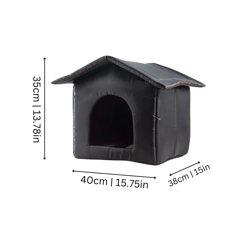 Insulated waterproof dog house for year-round protection and warmth