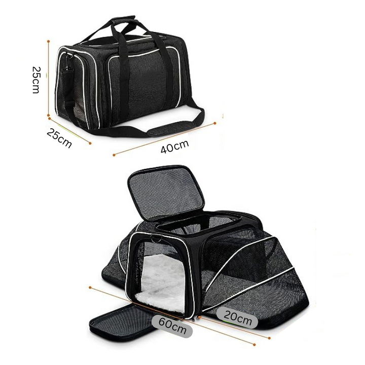 Durable, ventilated pet carrier by PetScape, designed for safe and comfortable travel.