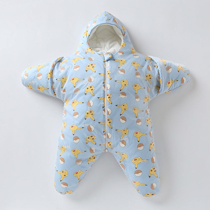 Pink star baby sleeping bag, essential for safe and warm infant sleep
