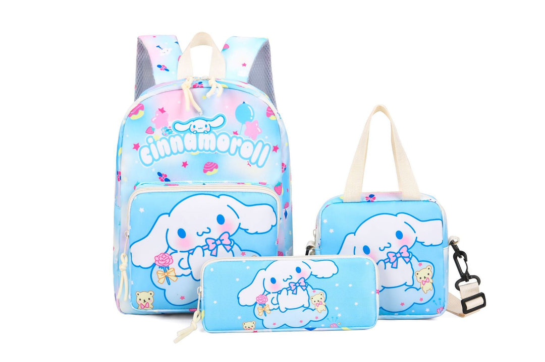 Vibrant cartoon character backpack, a playful unisex school bag & daily travel companion.