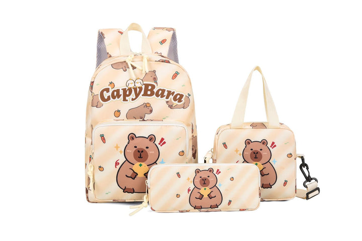 Fun unisex cartoon backpack, perfect school bag & daily travel companion for students.