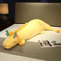 Unisex comfort dragon body pillow, soft plush support pillow, ideal for relaxing & whimsical decor.