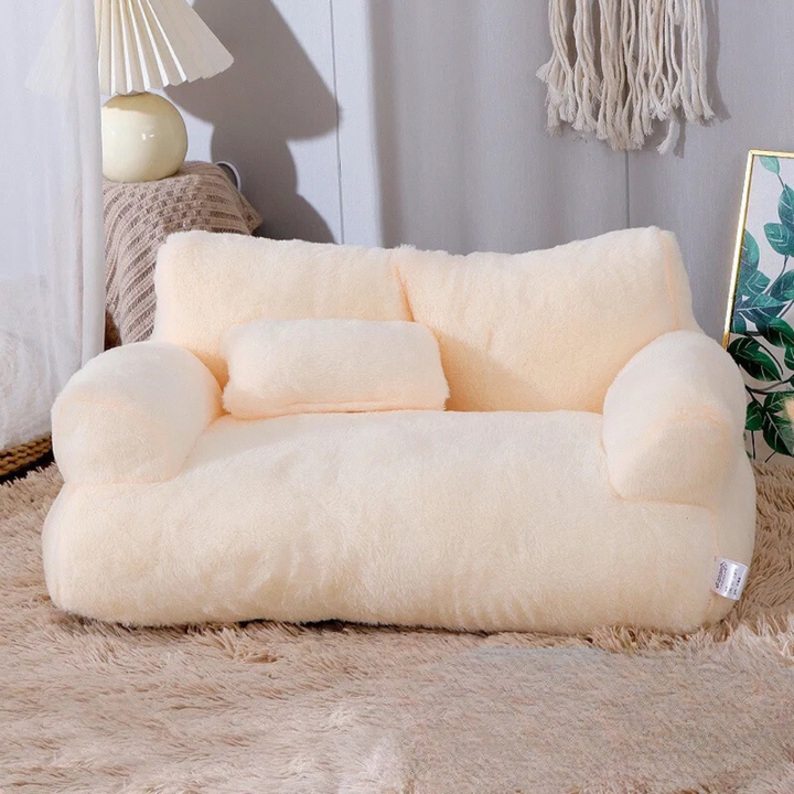 Deluxe cat sofa bed, a modern pet lounger. Luxury cat furniture designed for ultimate feline comfort and easy wash.
