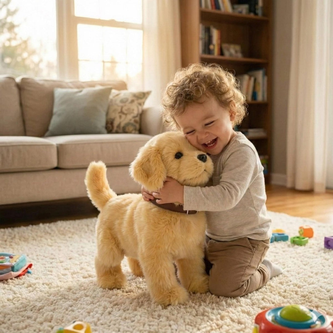 Engaging interactive robot puppy with realistic movements. This electronic pet toy fosters imaginative play for kids.