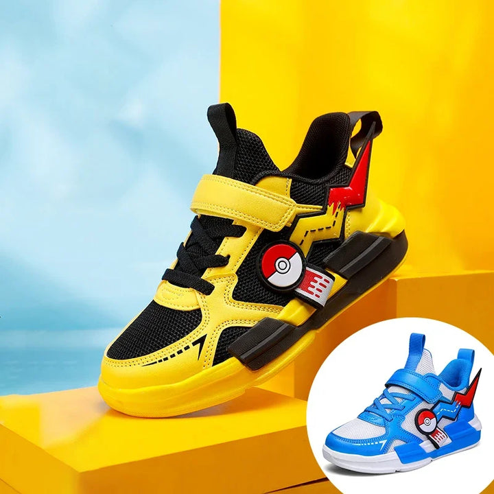 Pokémon kids sneakers featuring Pikachu, perfect for active boys and girls.