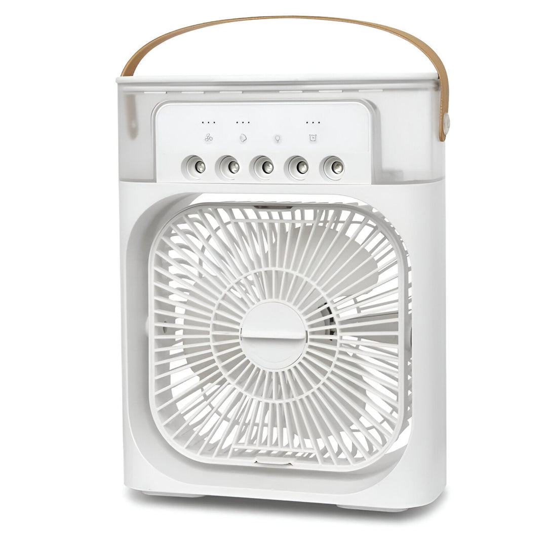 Personal room cooler with humidification, great for bedroom, office, or dorm.