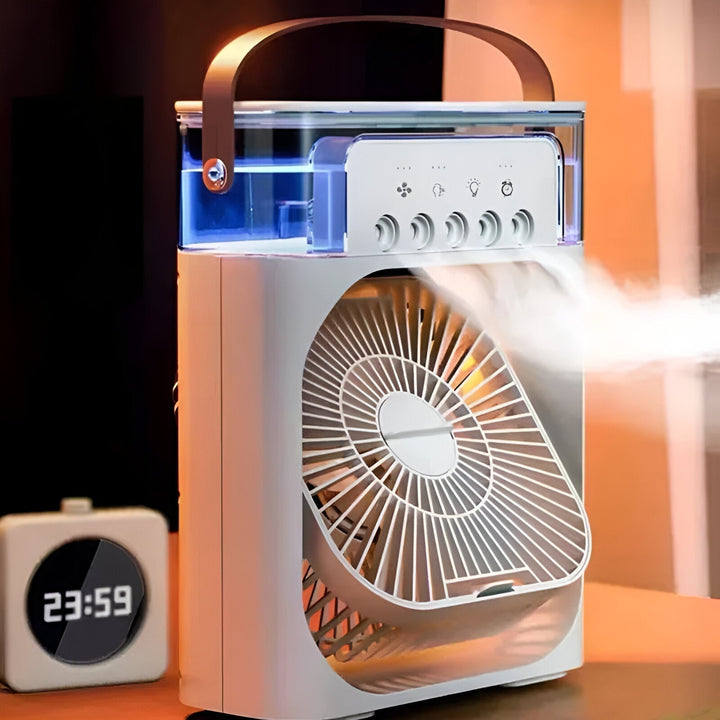 Office desk personal AC and air purifier, a versatile 3-in-1 cooling solution.