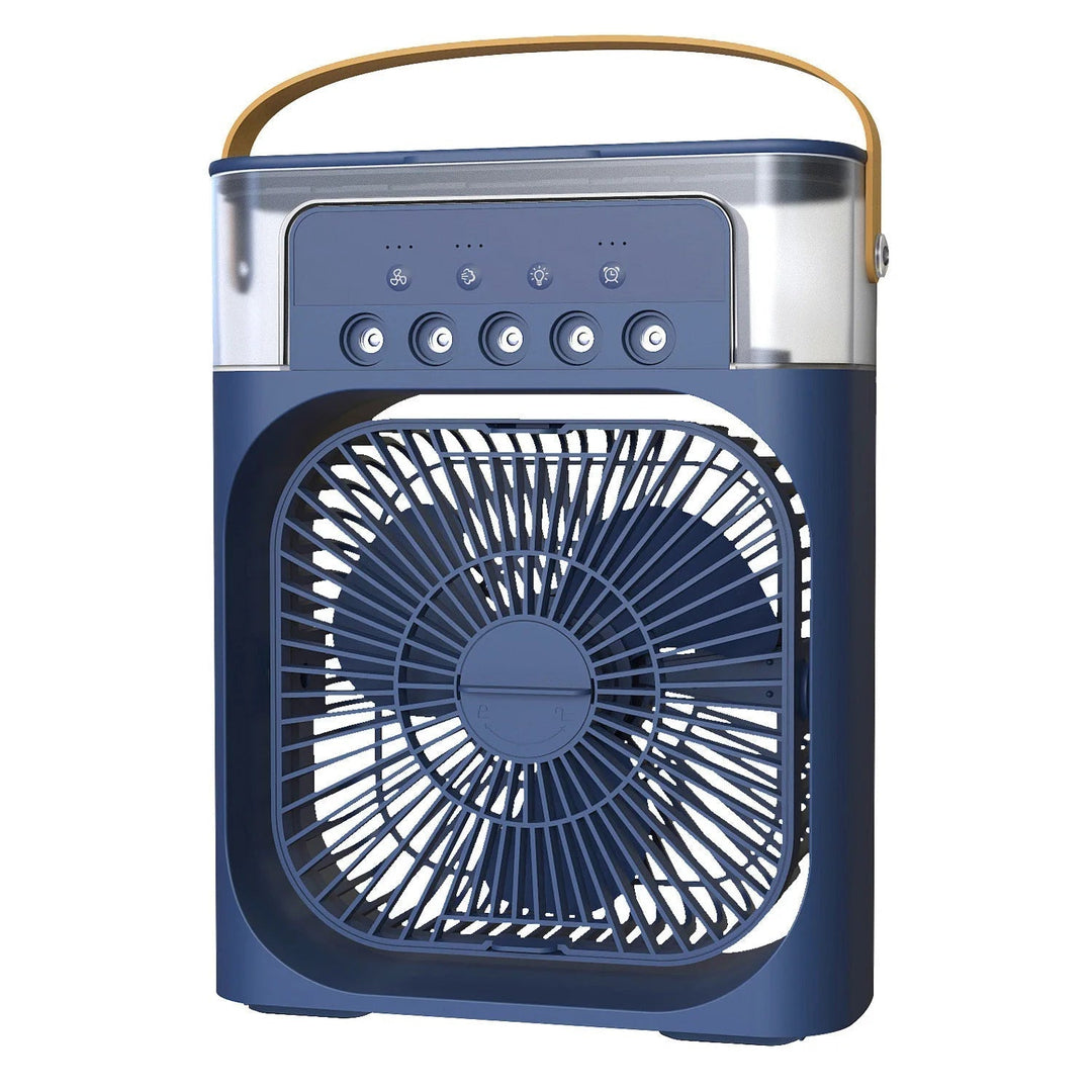 Sleek 3-in-1 portable air cooler, humidifier, and fan for any room or office.