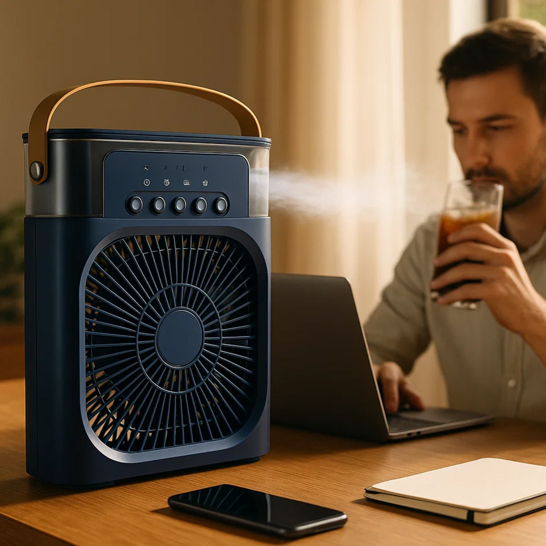 Keep cool this summer with a personal room cooler & air humidifier, 3-in-1 device.