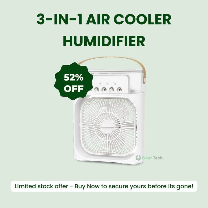 Summer ready: a versatile 3-in-1 air cooler, humidifier, and personal fan for indoors.