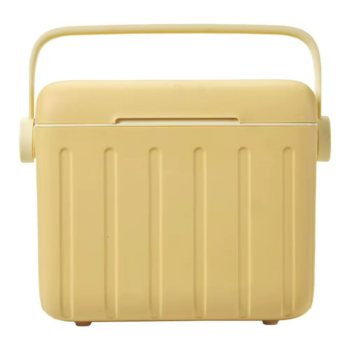 Portable 6L insulated cooler box for camping & picnics. Keeps drinks & food cold during outdoor adventures.
