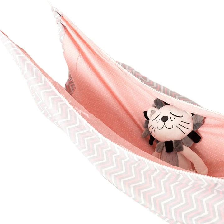 Soft cotton baby hammock, perfect for sensory play and aiding sleep, ideal for nurseries.
