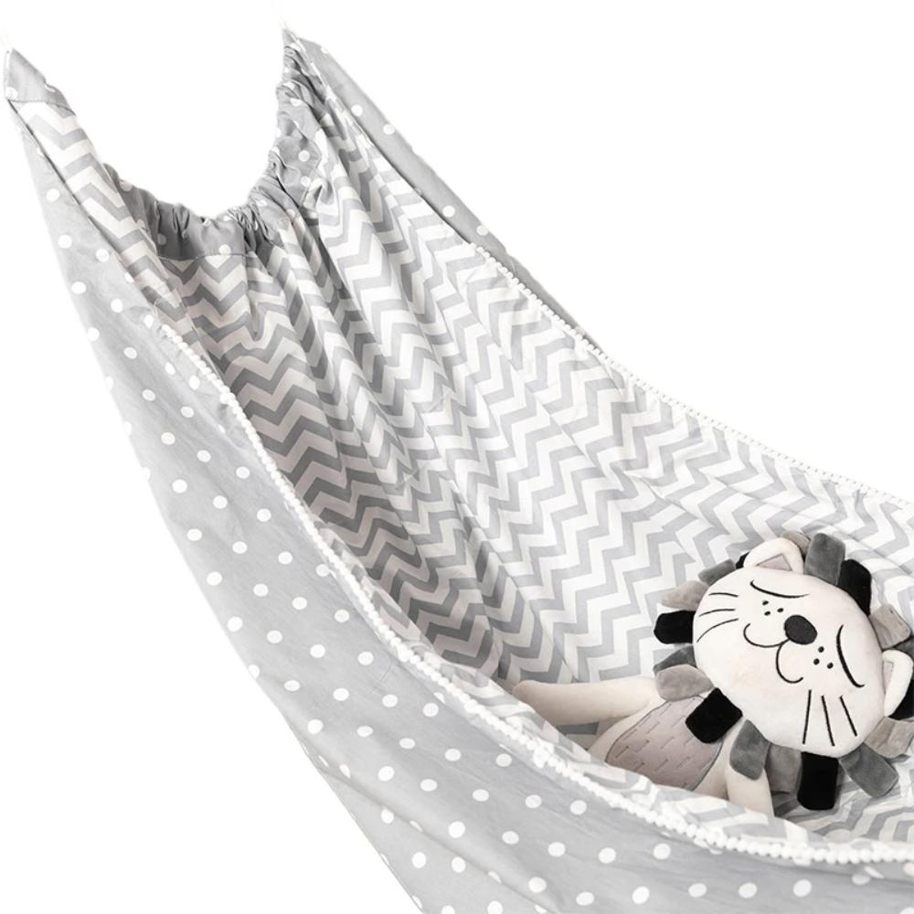 Comfortable and portable baby hammock, essential nursery gear for peaceful relaxation and travel.