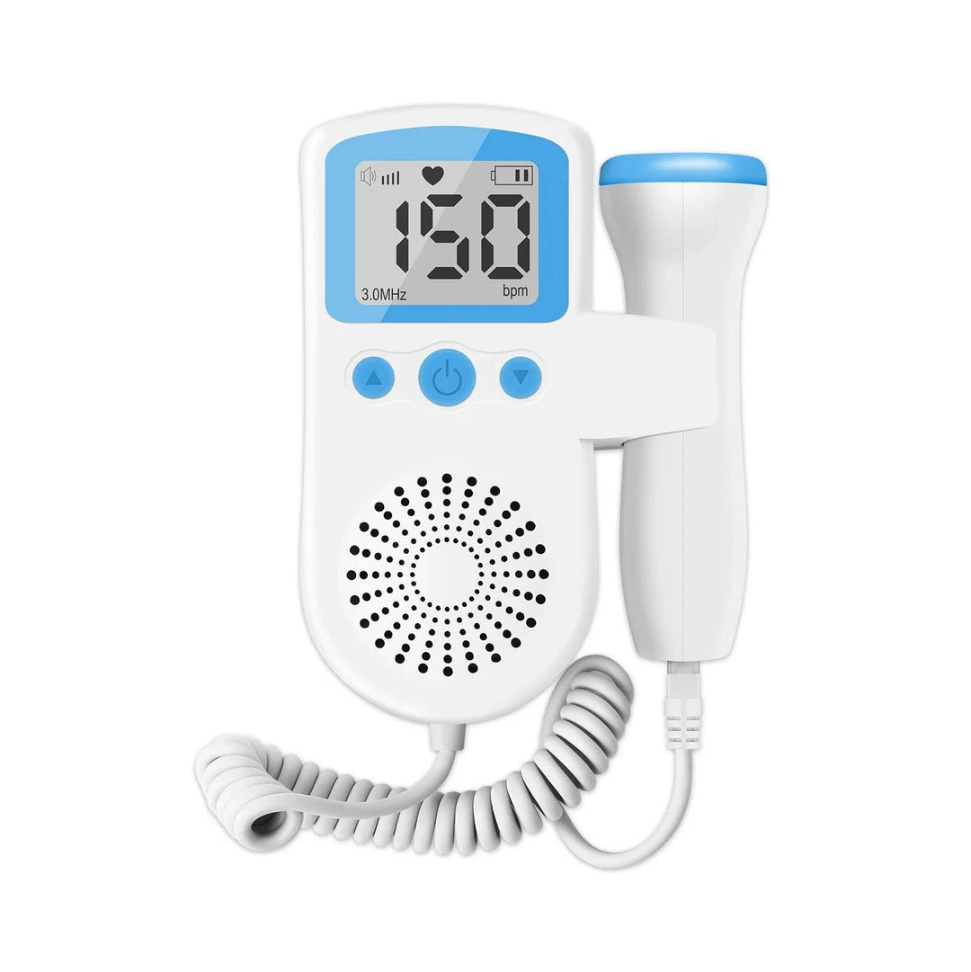 Compact, portable baby heartbeat monitor with clear audio. Ideal fetal doppler for on-the-go pregnancy monitoring.