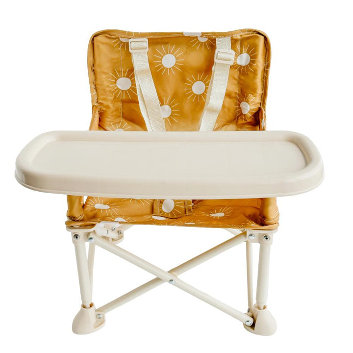Lightweight travel highchair, perfect for picnics and keeping your baby fed anywhere.